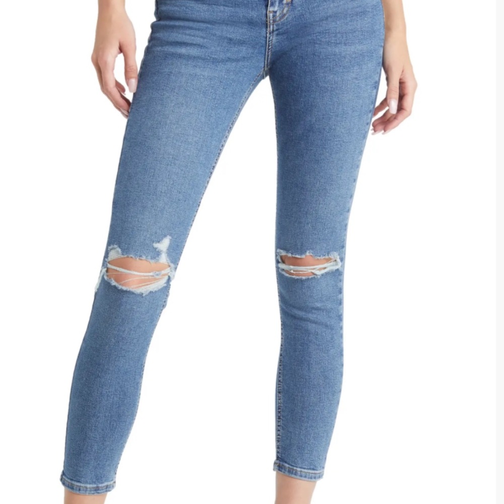 Jamie Ripped Ankle Skinny Jeans